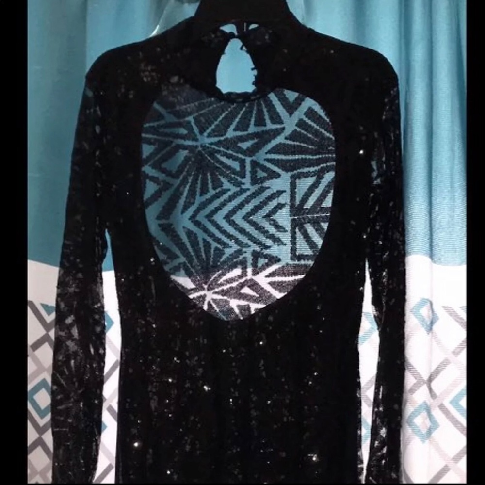 Sequin See thru Bodysuit